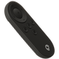 Lightweight remote control for Pivo Pods, compact design, black color, multiple buttons for control functions.